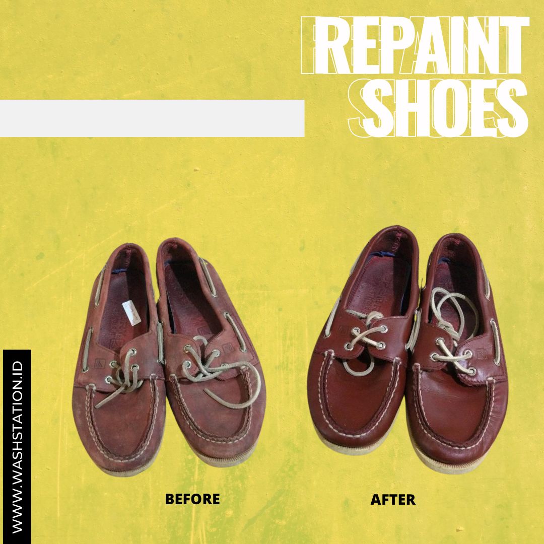 Repainting Sepatu Kulit